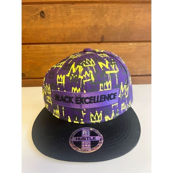 Black Excellence Snapback Baseball Cap One Size NWT - Picture 1 of 3